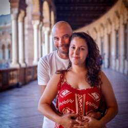 Fotos de pareja Sevilla Plaza de España