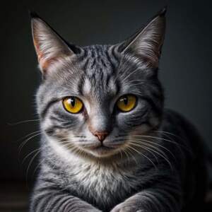 Gato realista IA