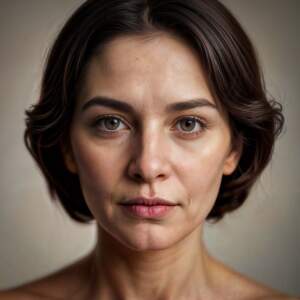 Mujer 44 años retrato imagen IA