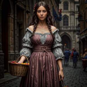 Mujer Francia 1492 imagen IA